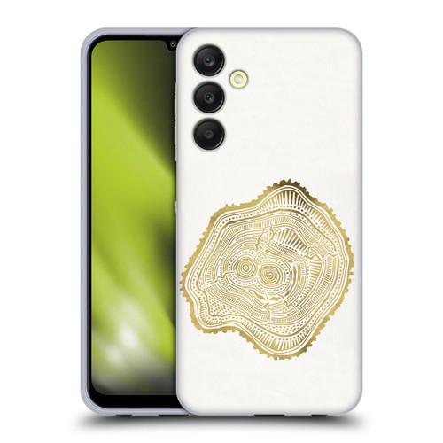 Cat Coquillette Nature Gold Peach Leaf Soft Gel Case for Samsung Galaxy A25 5G