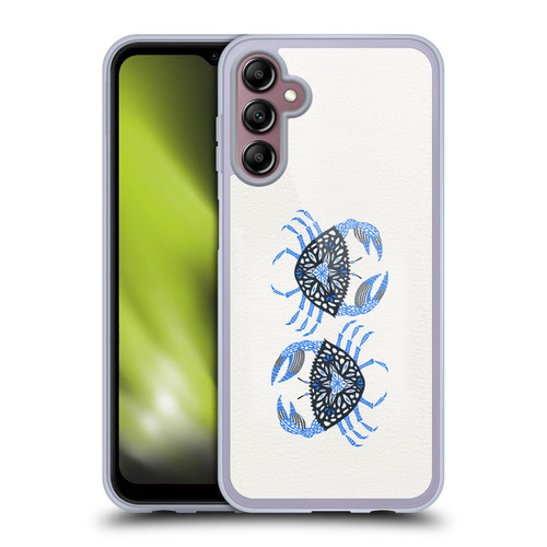 Cat Coquillette Sea Blue Crab Soft Gel Case for Samsung Galaxy A14 5G