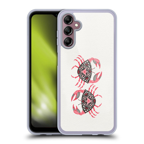 Cat Coquillette Sea Pink Crab Soft Gel Case for Samsung Galaxy A14 5G