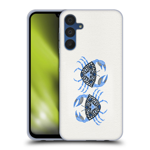 Cat Coquillette Sea Blue Crab Soft Gel Case for Samsung Galaxy A15 & MagSafe