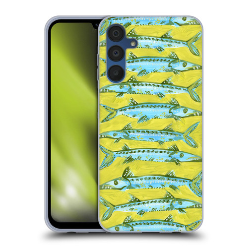 Cat Coquillette Sea Barracuda Yellow Soft Gel Case for Samsung Galaxy A15 & MagSafe
