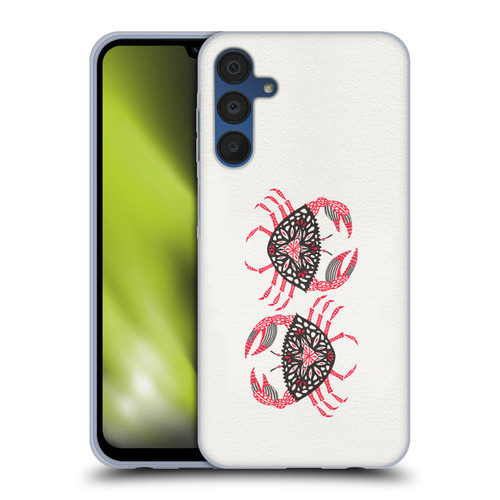 Cat Coquillette Sea Pink Crab Soft Gel Case for Samsung Galaxy A15 & MagSafe