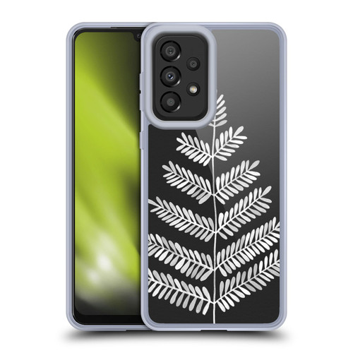 Cat Coquillette Nature Leaflets Black Soft Gel Case for Samsung Galaxy A33 5G (2022)