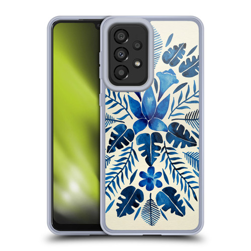 Cat Coquillette Nature Navy Tropical Symmetry Soft Gel Case for Samsung Galaxy A33 5G (2022)