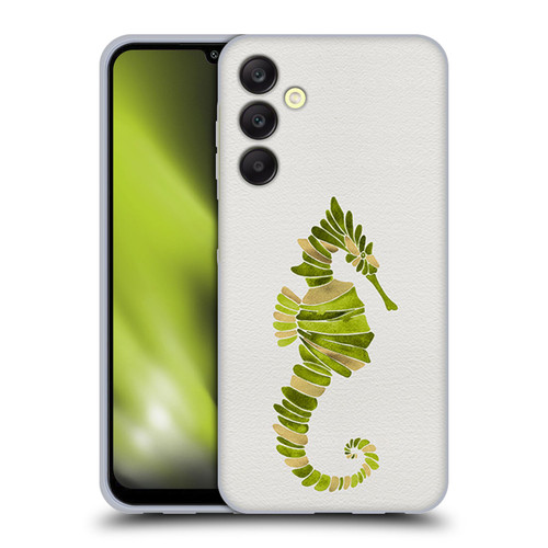 Cat Coquillette Sea Seahorse Green Soft Gel Case for Samsung Galaxy A25 5G