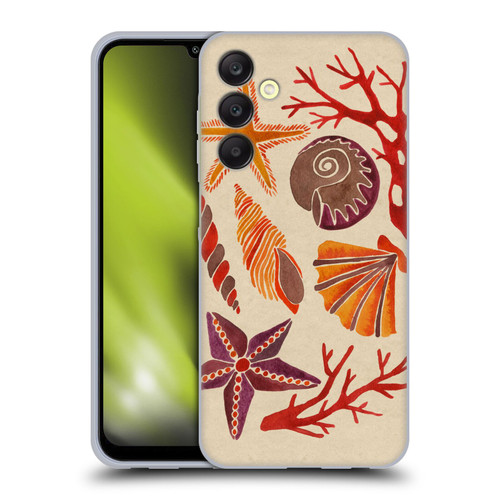 Cat Coquillette Sea Seashells Pink Soft Gel Case for Samsung Galaxy A25 5G