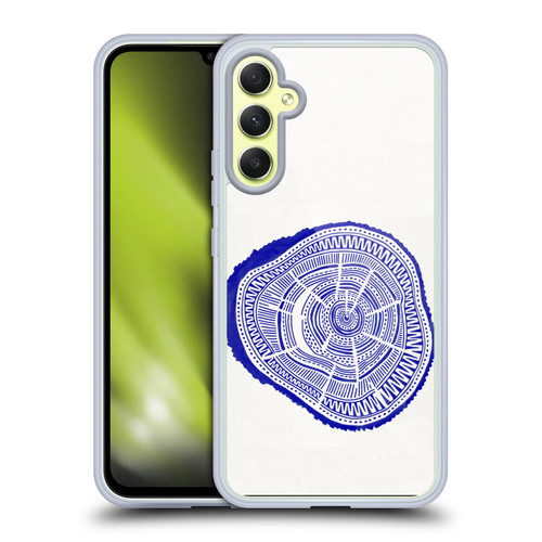 Cat Coquillette Nature Navy Ponderosa Soft Gel Case for Samsung Galaxy A34 5G
