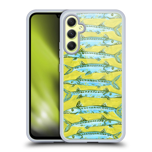 Cat Coquillette Sea Barracuda Yellow Soft Gel Case for Samsung Galaxy A34 5G