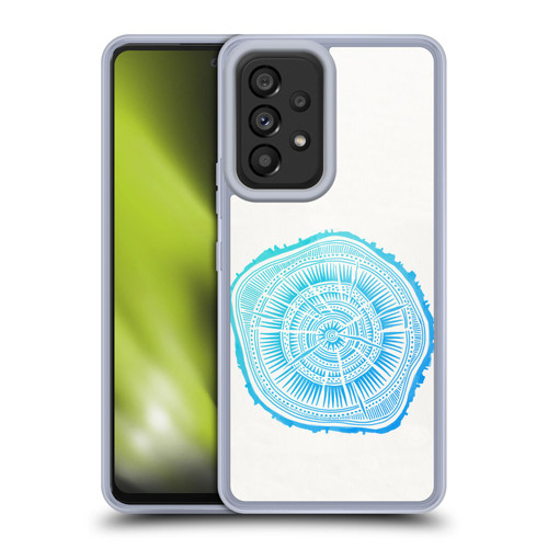 Cat Coquillette Nature Blue Paper Birch Soft Gel Case for Samsung Galaxy A53 5G (2022)