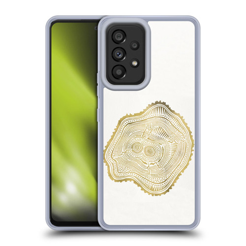 Cat Coquillette Nature Gold Peach Leaf Soft Gel Case for Samsung Galaxy A53 5G (2022)