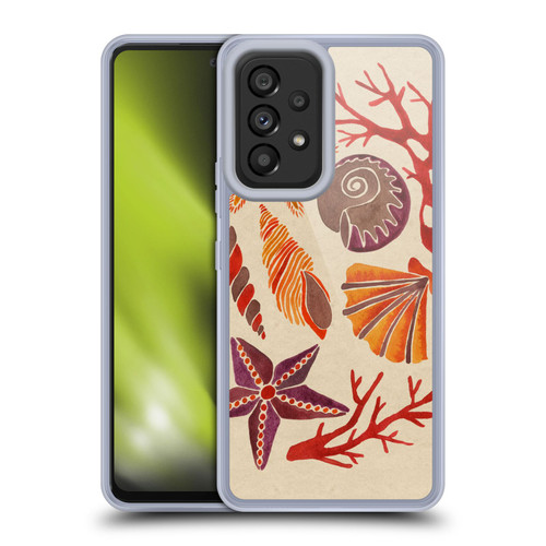 Cat Coquillette Sea Seashells Pink Soft Gel Case for Samsung Galaxy A53 5G (2022)