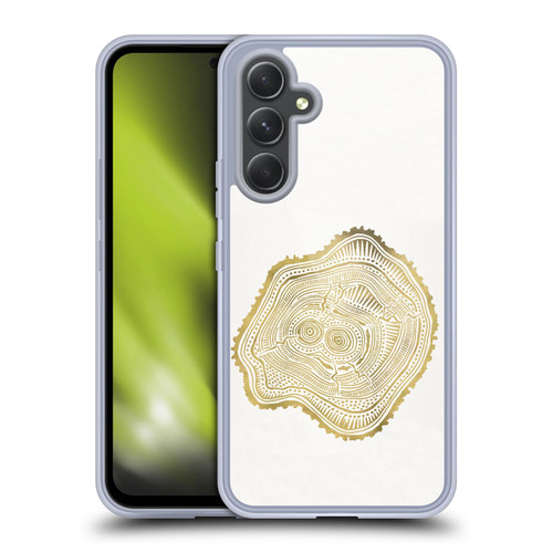 Cat Coquillette Nature Gold Peach Leaf Soft Gel Case for Samsung Galaxy A54 5G