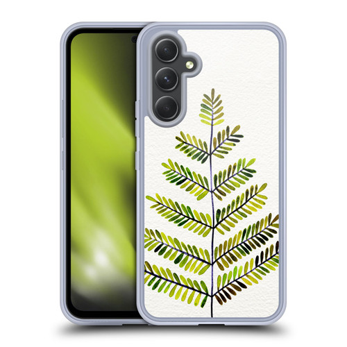 Cat Coquillette Nature Leaflets Green Soft Gel Case for Samsung Galaxy A54 5G