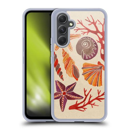 Cat Coquillette Sea Seashells Pink Soft Gel Case for Samsung Galaxy A54 5G