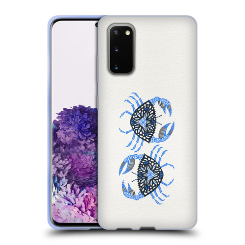 Cat Coquillette Sea Blue Crab Soft Gel Case for Samsung Galaxy S20 / S20 5G