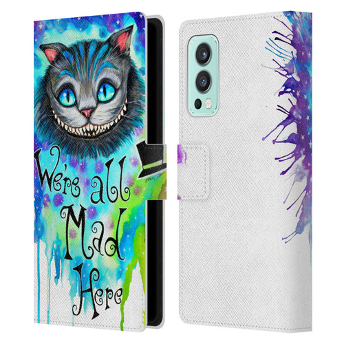 Pixie Cold Cats We Are All Mad Here Leather Book Wallet Case Cover For OnePlus Nord 2 5G