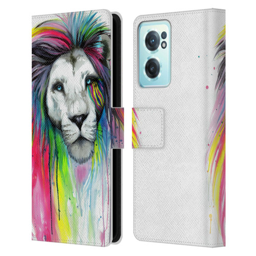 Pixie Cold Cats Rainbow Mane Leather Book Wallet Case Cover For OnePlus Nord CE 2 5G