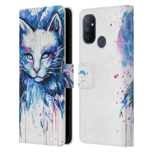 Pixie Cold Cats Space Leather Book Wallet Case Cover For OnePlus Nord N100