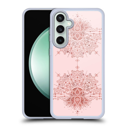 Cat Coquillette Patterns 6 Lotus Bloom Mandala 1 Soft Gel Case for Samsung Galaxy S23 FE 5G & MagSafe