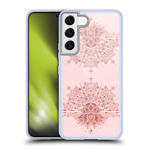 Cat Coquillette Patterns 6 Lotus Bloom Mandala 1 Soft Gel Case for Samsung Galaxy S22 5G & MagSafe