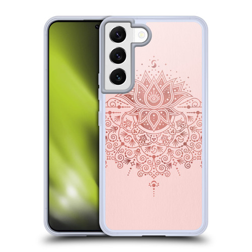 Cat Coquillette Patterns 6 Lotus Bloom Mandala 3 Soft Gel Case for Samsung Galaxy S22 5G & MagSafe