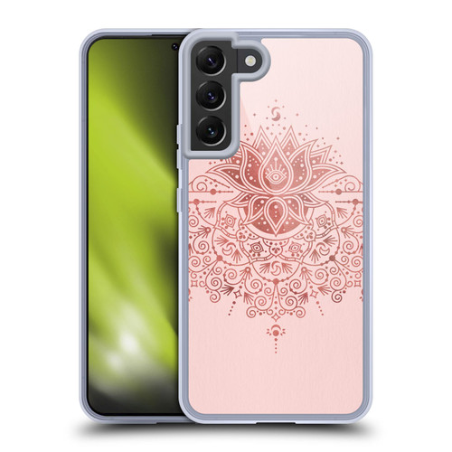 Cat Coquillette Patterns 6 Lotus Bloom Mandala 3 Soft Gel Case for Samsung Galaxy S22+ 5G & MagSafe