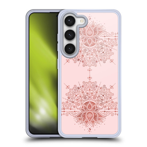 Cat Coquillette Patterns 6 Lotus Bloom Mandala 1 Soft Gel Case for Samsung Galaxy S23 5G & MagSafe