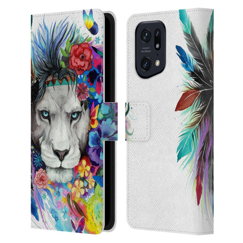 Pixie Cold Cats King Of The Lions Leather Book Wallet Case Cover For OPPO Find X5 Pro
