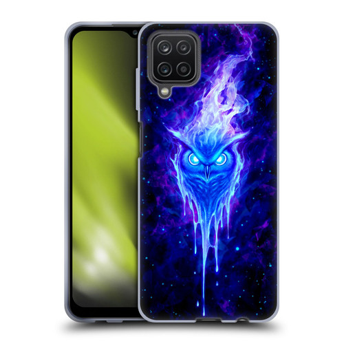 Christos Karapanos Mythical Art The Wisdowl Blue Soft Gel Case for Samsung Galaxy A12 (2020)