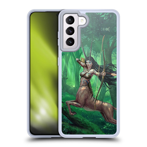 Christos Karapanos Mythical Art Artemis Soft Gel Case for Samsung Galaxy S21 5G & MagSafe