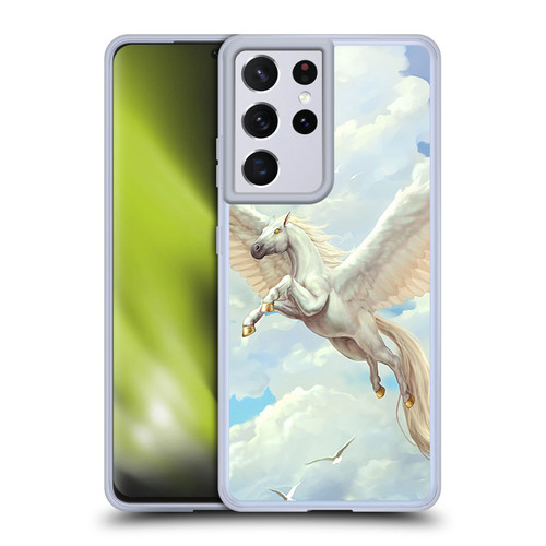 Christos Karapanos Mythical Art Pegasus Soft Gel Case for Samsung Galaxy S21 Ultra 5G & MagSafe