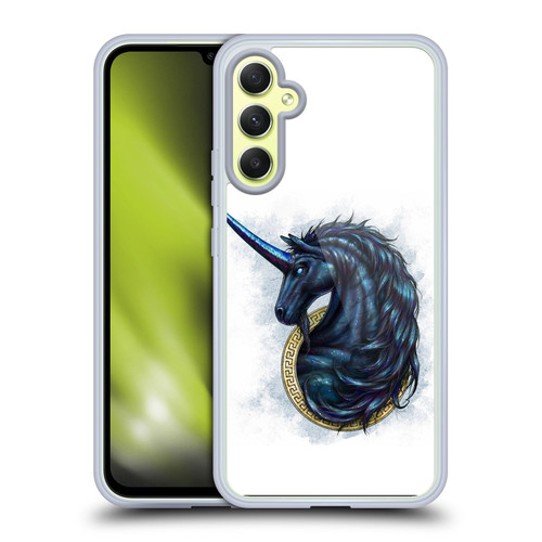 Christos Karapanos Mythical Monokeros Black Soft Gel Case for Samsung Galaxy A34 5G
