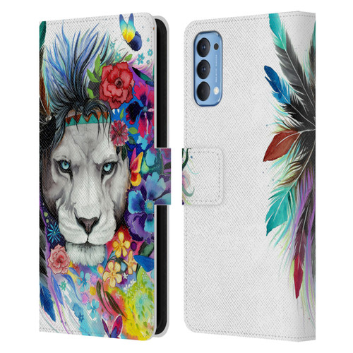 Pixie Cold Cats King Of The Lions Leather Book Wallet Case Cover For OPPO Reno 4 5G