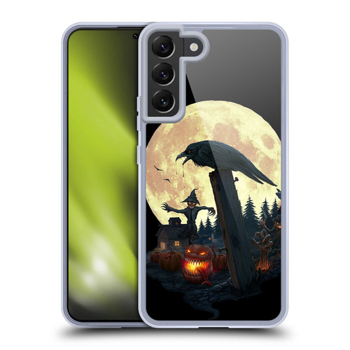Christos Karapanos Horror 2 Halloween Theme Soft Gel Case for Samsung Galaxy S22+ 5G & MagSafe