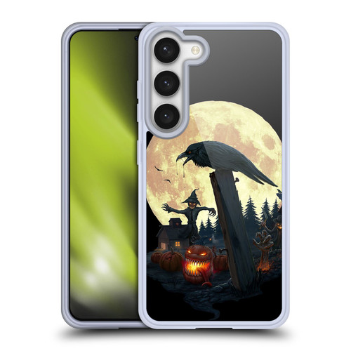 Christos Karapanos Horror 2 Halloween Theme Soft Gel Case for Samsung Galaxy S23 5G & MagSafe