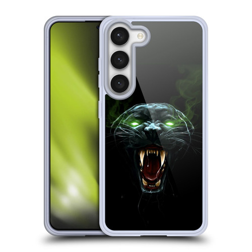 Christos Karapanos Horror 2 Dark Panther Soft Gel Case for Samsung Galaxy S23 5G & MagSafe