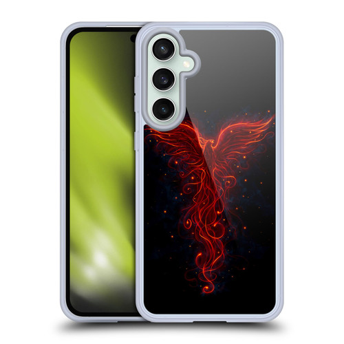 Christos Karapanos Phoenix 2 Red Soft Gel Case for Samsung Galaxy S23 FE 5G & MagSafe