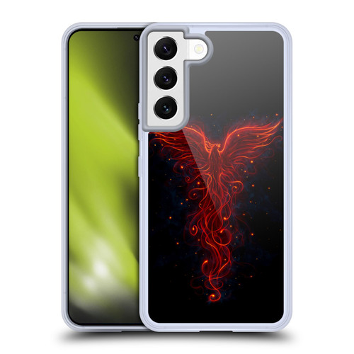 Christos Karapanos Phoenix 2 Red Soft Gel Case for Samsung Galaxy S22 5G & MagSafe