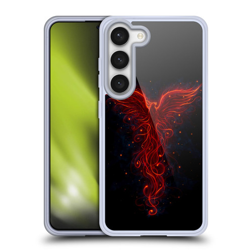 Christos Karapanos Phoenix 2 Red Soft Gel Case for Samsung Galaxy S23 5G & MagSafe