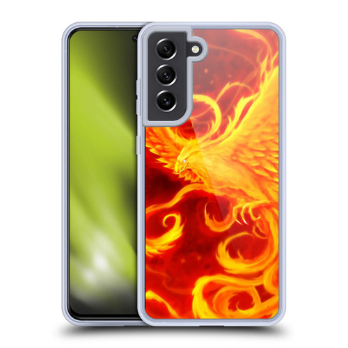Christos Karapanos Phoenix 3 Resurgence Soft Gel Case for Samsung Galaxy S21 FE 5G & MagSafe