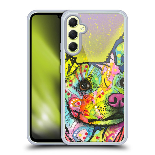 Dean Russo Dogs 3 Listening Soft Gel Case for Samsung Galaxy A34 5G