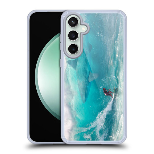 Dave Loblaw Sea Shark Surfer Soft Gel Case for Samsung Galaxy S23 FE 5G & MagSafe
