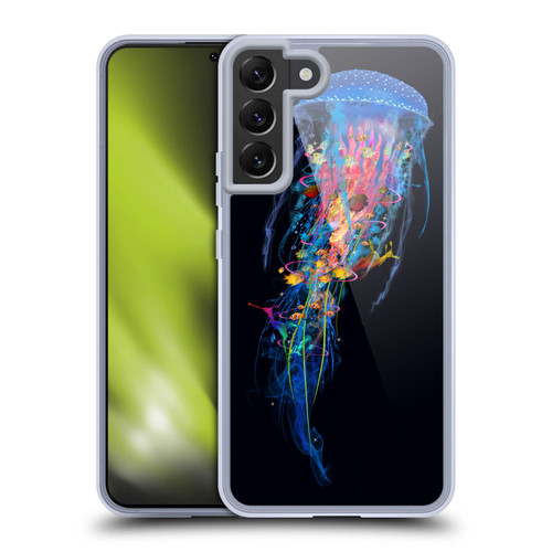 Dave Loblaw Sea Blue Jellyfish Soft Gel Case for Samsung Galaxy S22+ 5G & MagSafe
