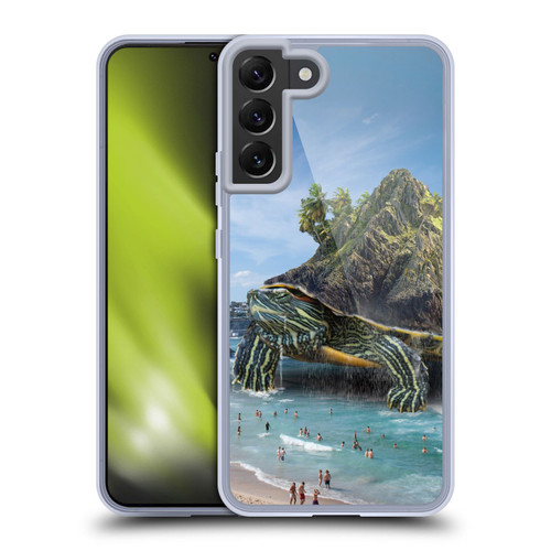 Dave Loblaw Sea Turtle Beach Day Soft Gel Case for Samsung Galaxy S22+ 5G & MagSafe