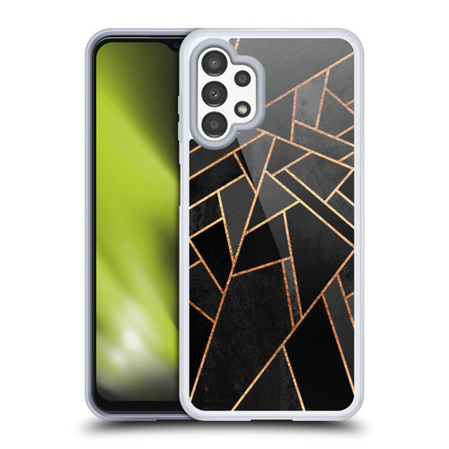 Elisabeth Fredriksson Geometric Design And Pattern Black Night Soft Gel Case for Samsung Galaxy A13 (2022)