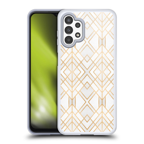 Elisabeth Fredriksson Geometric Design And Pattern Golden Geo Soft Gel Case for Samsung Galaxy A13 (2022)