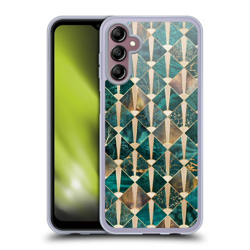 Elisabeth Fredriksson Geometric Design And Pattern Art Deco Tiles - Ocean Soft Gel Case for Samsung Galaxy A14 5G