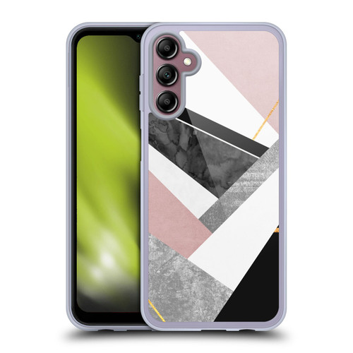 Elisabeth Fredriksson Geometric Design And Pattern Lines And Layers Soft Gel Case for Samsung Galaxy A14 5G