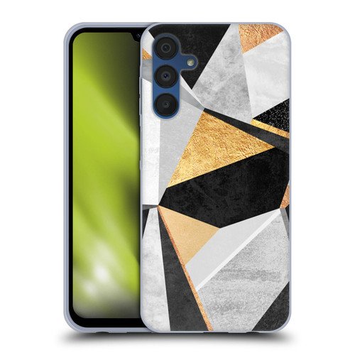 Elisabeth Fredriksson Geometric Design And Pattern Geometry Gold Soft Gel Case for Samsung Galaxy A15 & MagSafe