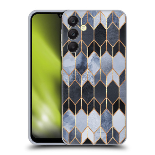 Elisabeth Fredriksson Geometric Design And Pattern Blue Stained Glass Soft Gel Case for Samsung Galaxy A25 5G